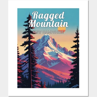 Ragged Mountain ski new hampshire usa Posters and Art